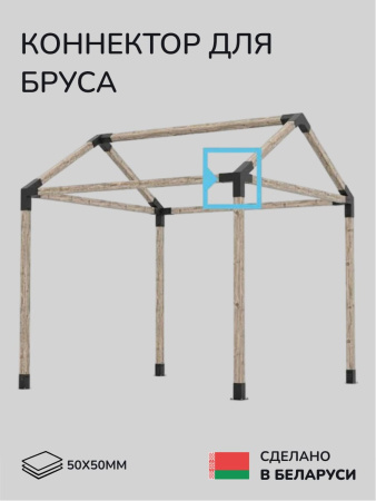Коннектор для бруса, опора для бруса SCANDINAF QUATRO 30 50х50